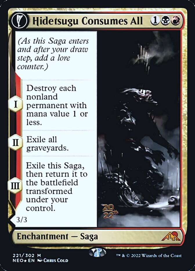 Hidetsugu Consumes All // Vessel of the All-Consuming [Kamigawa: Neon Dynasty Prerelease Promos] | Total Play