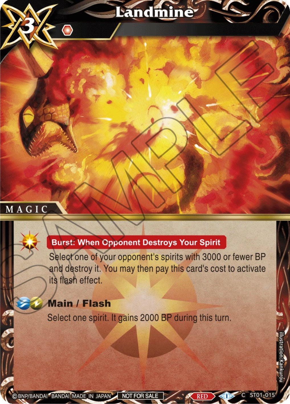 Landmine (Promotion Pack 2) (ST01-015) [Battle Spirits Saga Promo Cards] | Total Play