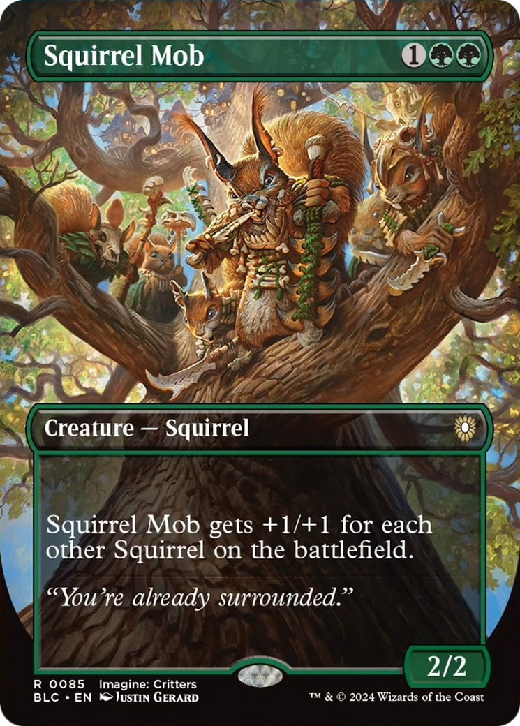 Squirrel Mob (Borderless) [Bloomburrow Commander] | Total Play