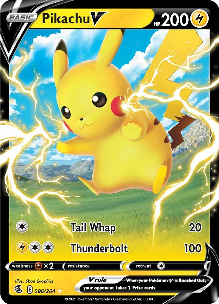 Pikachu V (086/264) [Sword & Shield: Fusion Strike] | Total Play