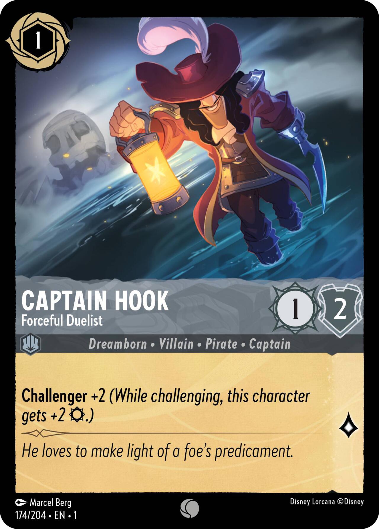 Captain Hook - Forceful Duelist (174/204) [The First Chapter] | Total Play