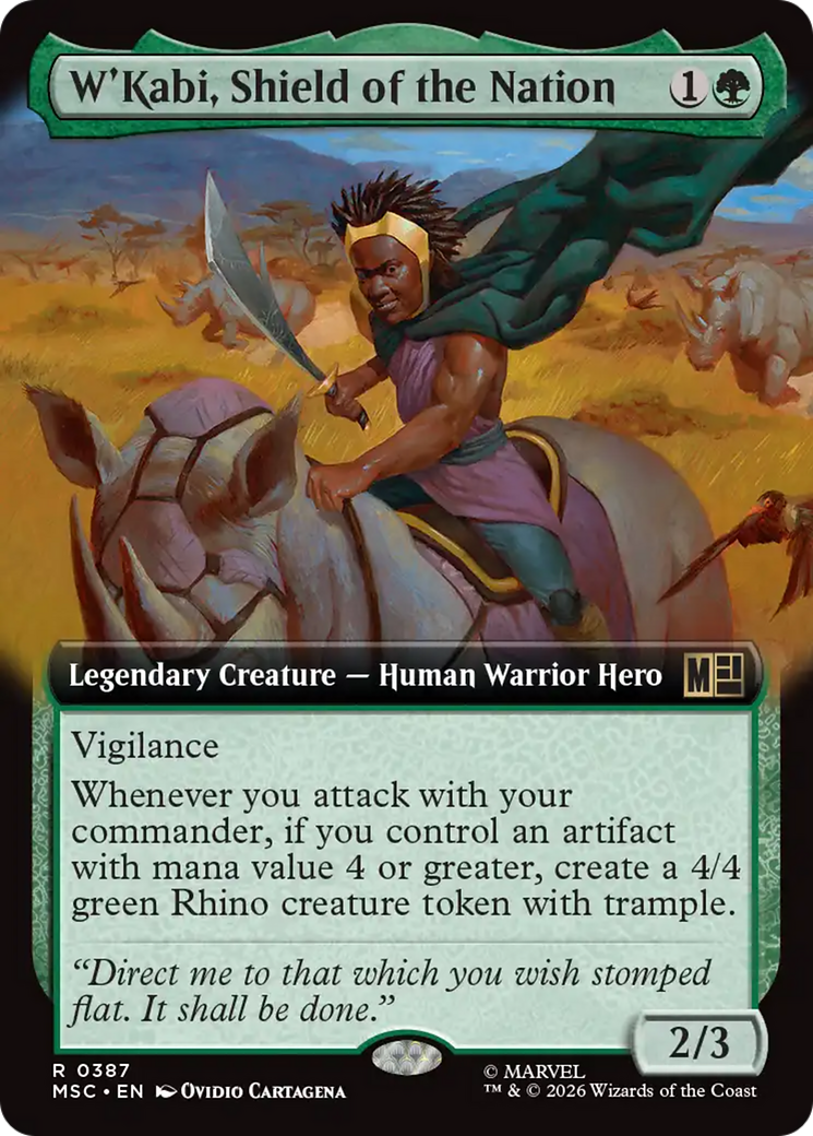 W'Kabi, Shield of the Nation (Extended Art) [Marvel Super Heroes Commander] | Total Play