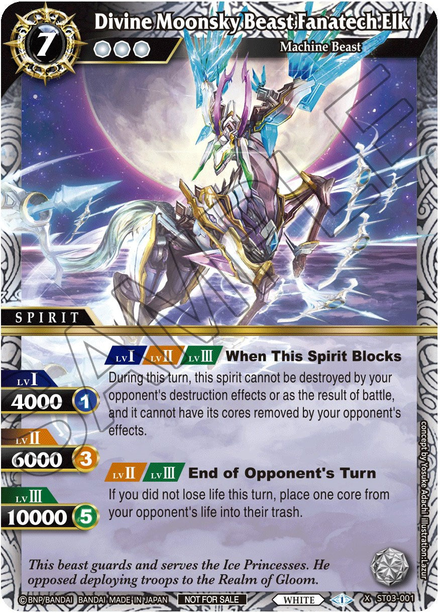 Divine Moonsky Beast Fanatech Elk (ST03-001) [Battle Spirits Saga Promo Cards] | Total Play