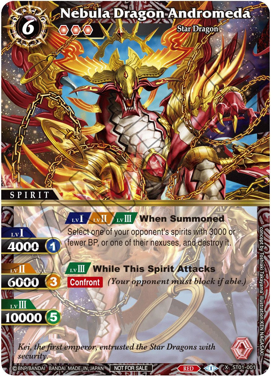 Nebula Dragon Andromeda (ST01-001) [Battle Spirits Saga Promo Cards] | Total Play