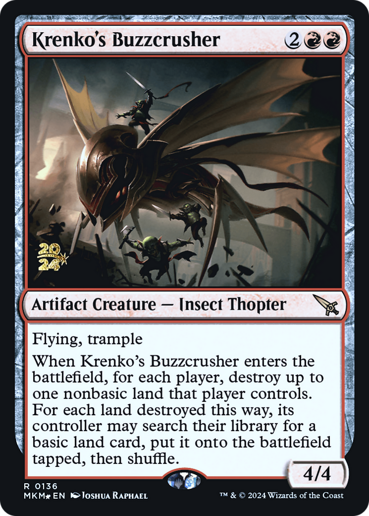 Krenko's Buzzcrusher [Murders at Karlov Manor Prerelease Promos] | Total Play