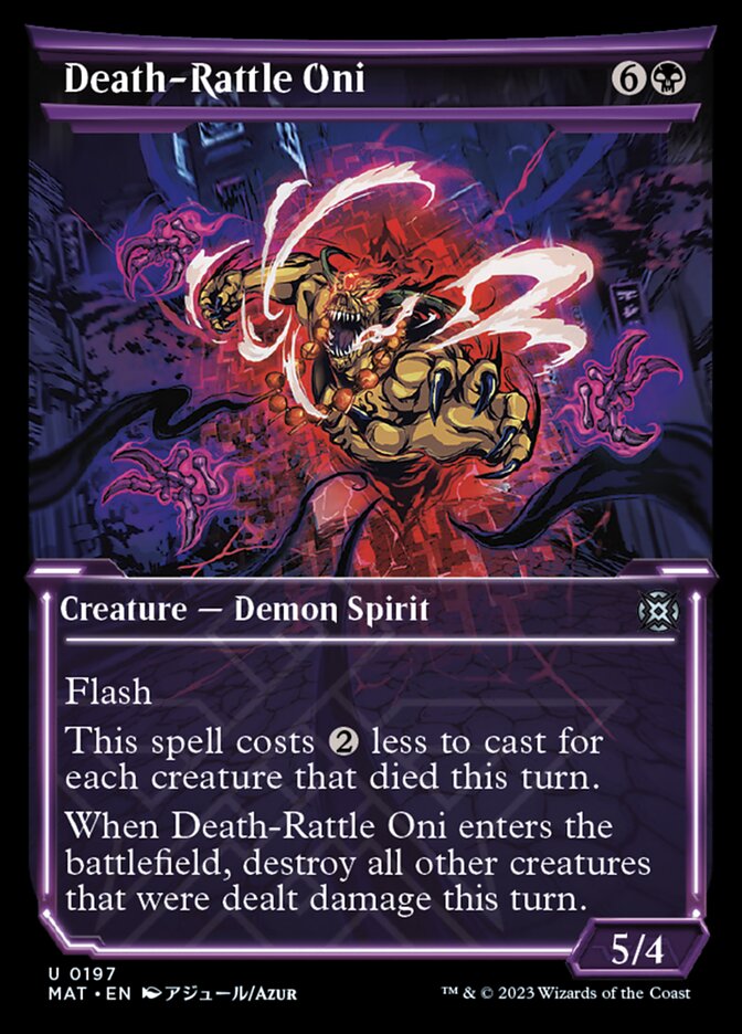 Death-Rattle Oni (Showcase Halo Foil) [March of the Machine: The Aftermath] | Total Play