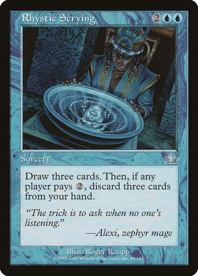 Rhystic Scrying [Prophecy] | Total Play
