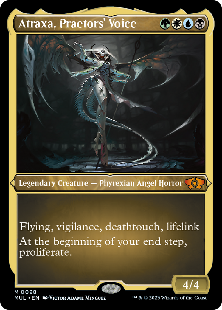 Atraxa, Praetors' Voice (Foil Etched) [Multiverse Legends] | Total Play