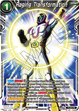 Raging Transformation (P-325) [Tournament Promotion Cards] | Total Play