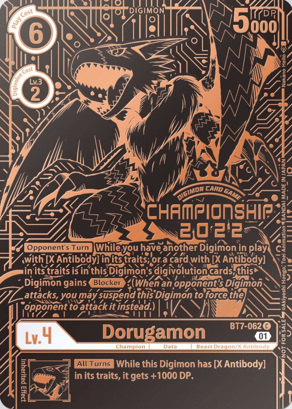 Dorugamon [BT7-062] (2022 Championship Finals 3rd Place) [Next Adventure Promos] | Total Play