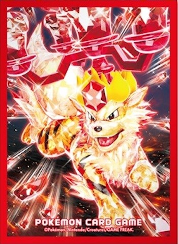 Card Sleeves - Terastal Arcanine (64-Pack) | Total Play