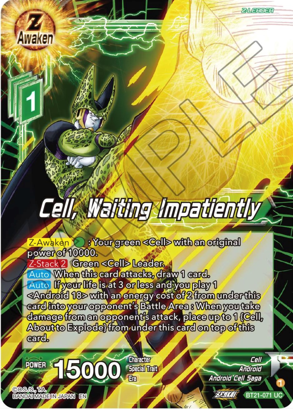 Cell, Waiting Impatiently (BT21-071) [Wild Resurgence] | Total Play