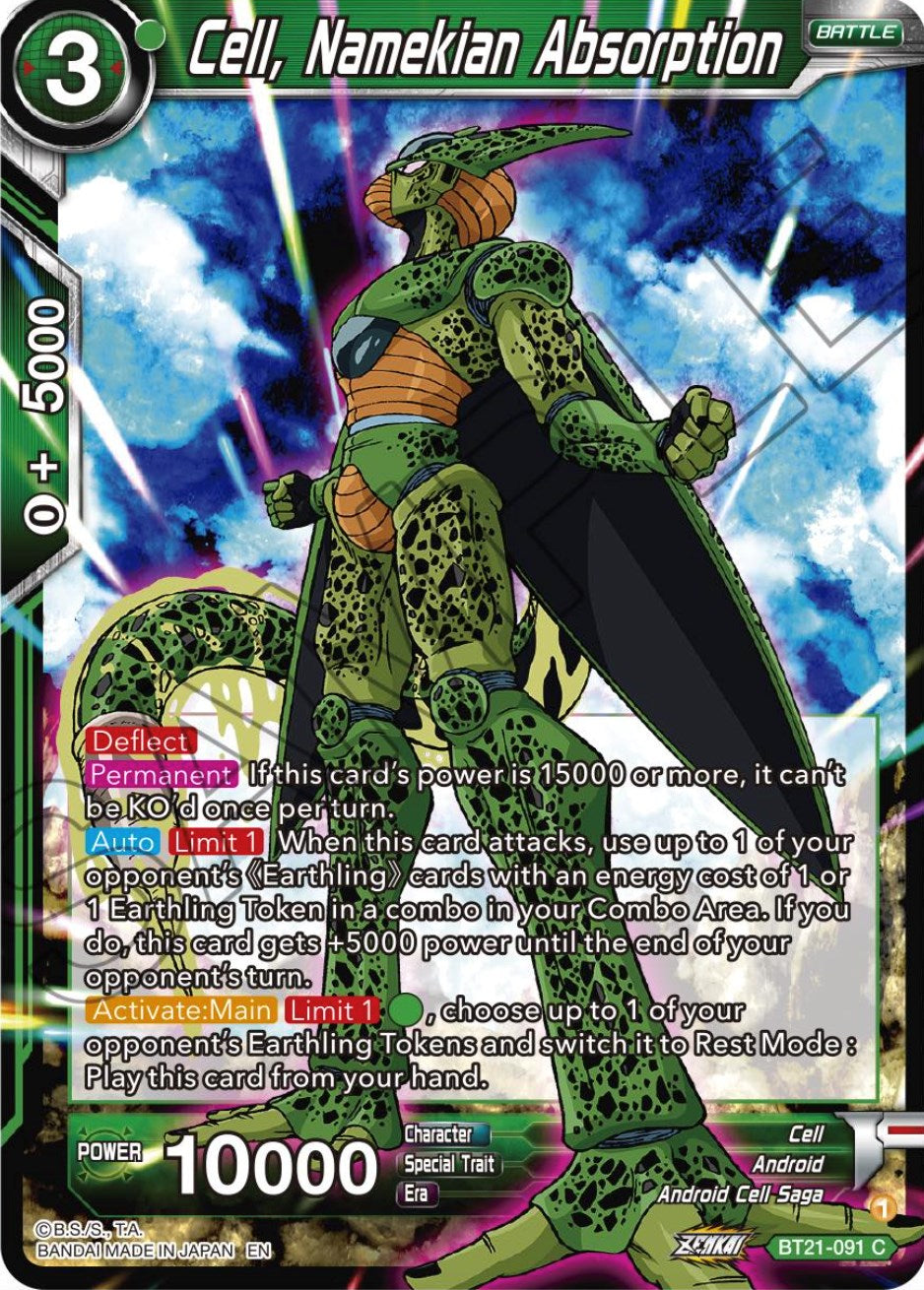 Cell, Namekian Absorption (BT21-091) [Wild Resurgence] | Total Play