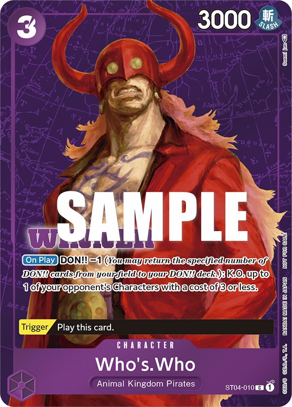 Who's.Who (Tournament Pack Vol. 3) [Winner] [One Piece Promotion Cards] | Total Play