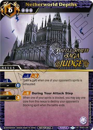 Netherworld Depths (Judge Pack Vol. 1) (BSS01-106) [Battle Spirits Saga Promo Cards] | Total Play