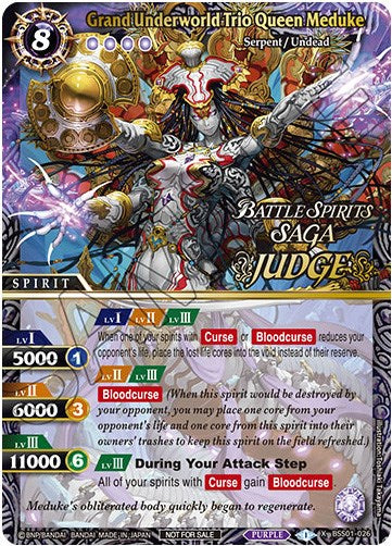 Grand Underworld Trio Queen Meduke (Judge Pack Vol. 1) (BSS01-026) [Battle Spirits Saga Promo Cards] | Total Play