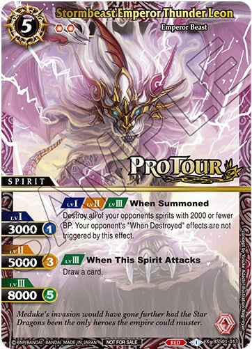 Stormbeast Emperor Thunder Leon (X Rare Special Pack Vol. 1) (BSS01-013) [Battle Spirits Saga Promo Cards] | Total Play