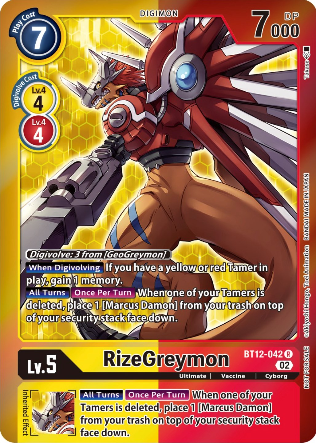 RizeGreymon [BT12-042] (Tamer Party -Special-) [Across Time Promos] | Total Play