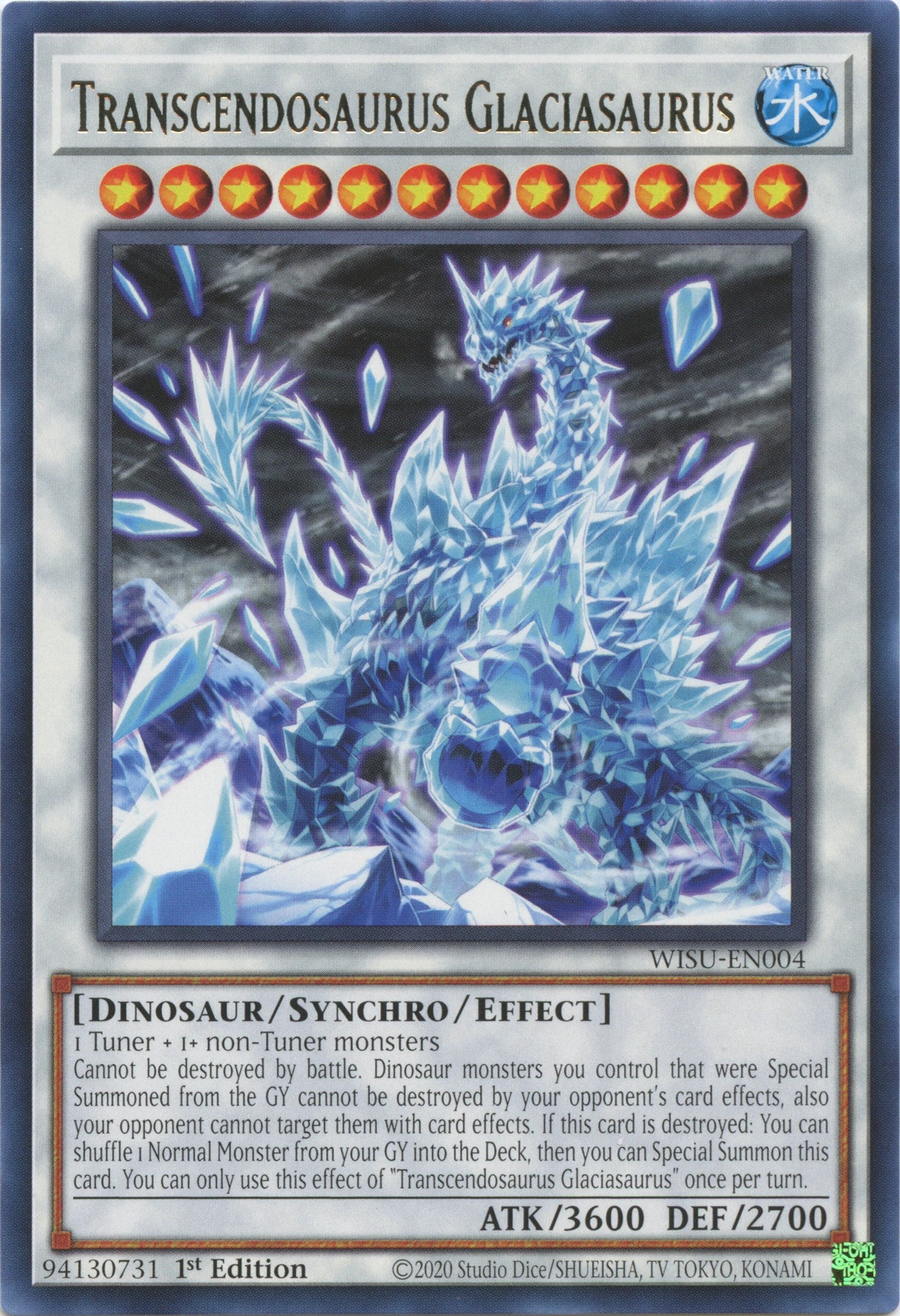 Transcendosaurus Glaciasaurus [WISU-EN004] Rare | Total Play