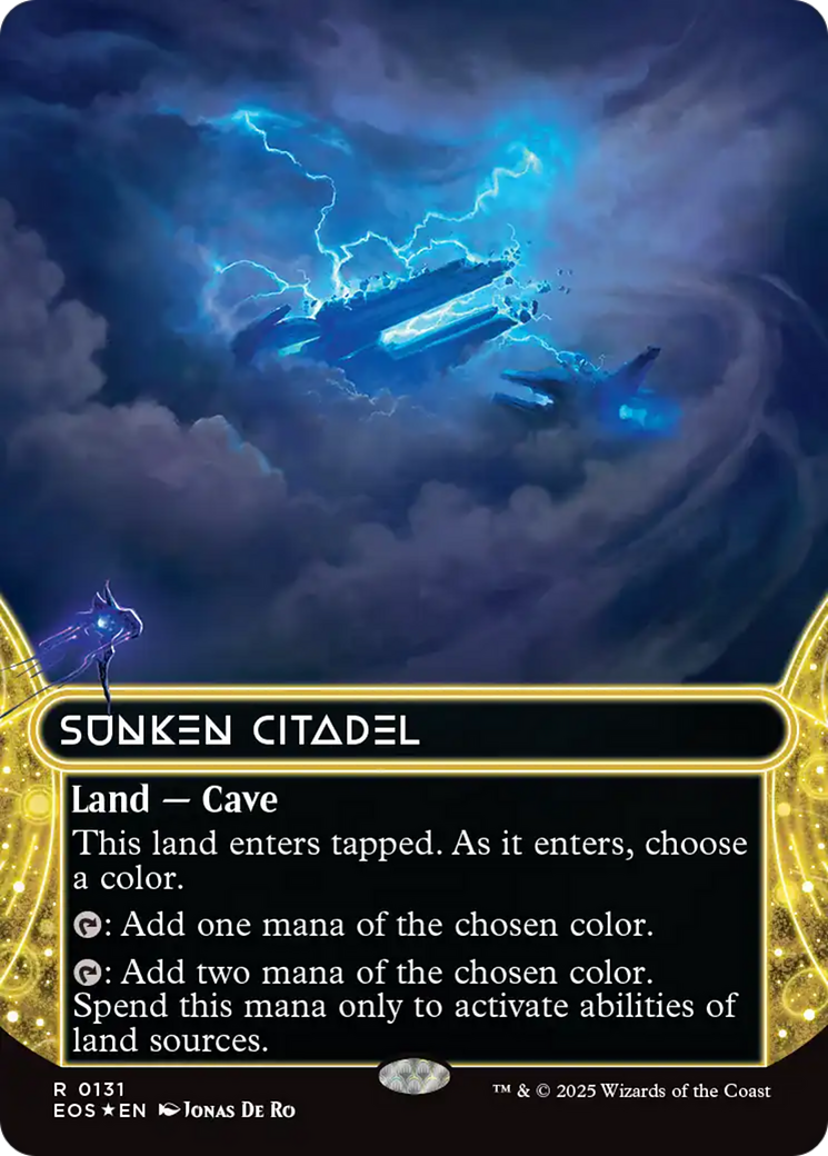 Sunken Citadel (0131) (Borderless) (Galaxy Foil) [Edge of Eternities: Stellar Sights] | Total Play