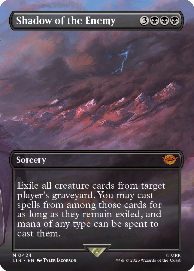 Shadow of the Enemy (Borderless Alternate Art) [The Lord of the Rings: Tales of Middle-Earth] | Total Play