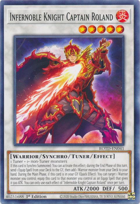 Infernoble Knight Captain Roland [ROTD-EN041] Common | Total Play