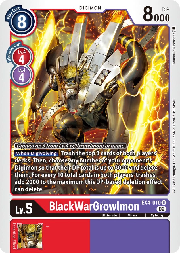 BlackWarGrowlmon [EX4-010] [Alternative Being Booster] | Total Play