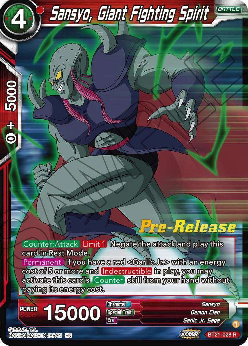 Sansyo, Giant Fighting Spirit (BT21-028) [Wild Resurgence Pre-Release Cards] | Total Play