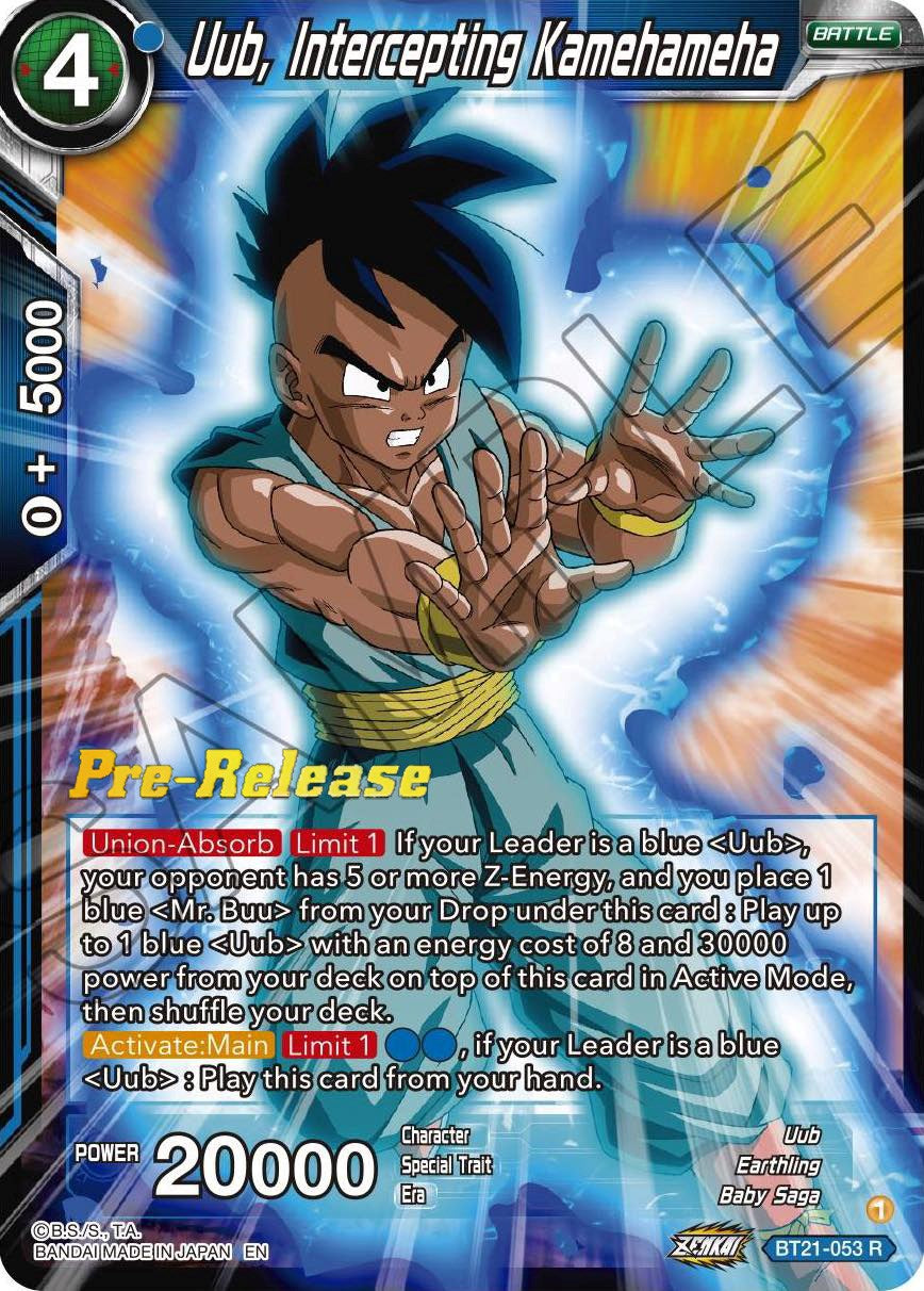Uub, Intercepting Kamehameha (BT21-053) [Wild Resurgence Pre-Release Cards] | Total Play