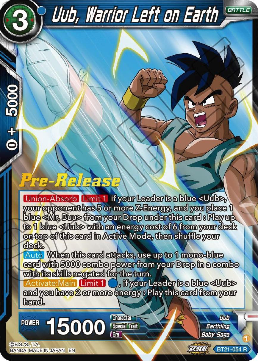 Uub, Warrior Left on Earth (BT21-054) [Wild Resurgence Pre-Release Cards] | Total Play