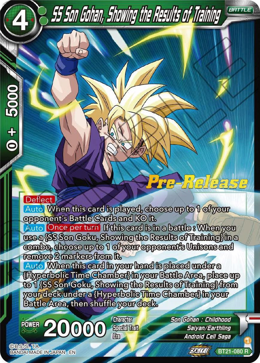SS Son Gohan, Showing the Results of Training (BT21-080) [Wild Resurgence Pre-Release Cards] | Total Play