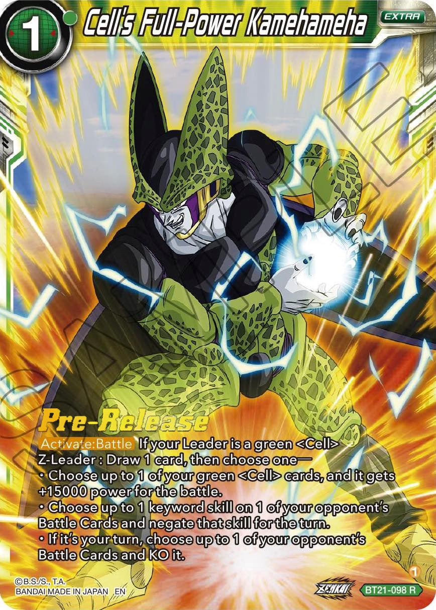 Cell's Full-Power Kamehameha (BT21-098) [Wild Resurgence Pre-Release Cards] | Total Play