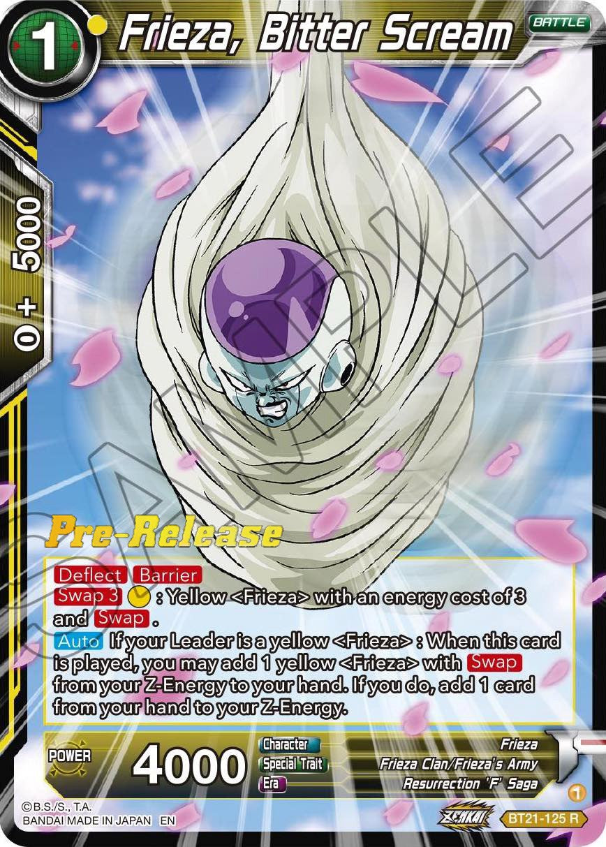 Frieza, Bitter Scream (BT21-125) [Wild Resurgence Pre-Release Cards] | Total Play