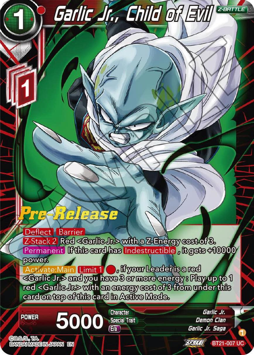 Garlic Jr., Child of Evil (BT21-007) [Wild Resurgence Pre-Release Cards] | Total Play