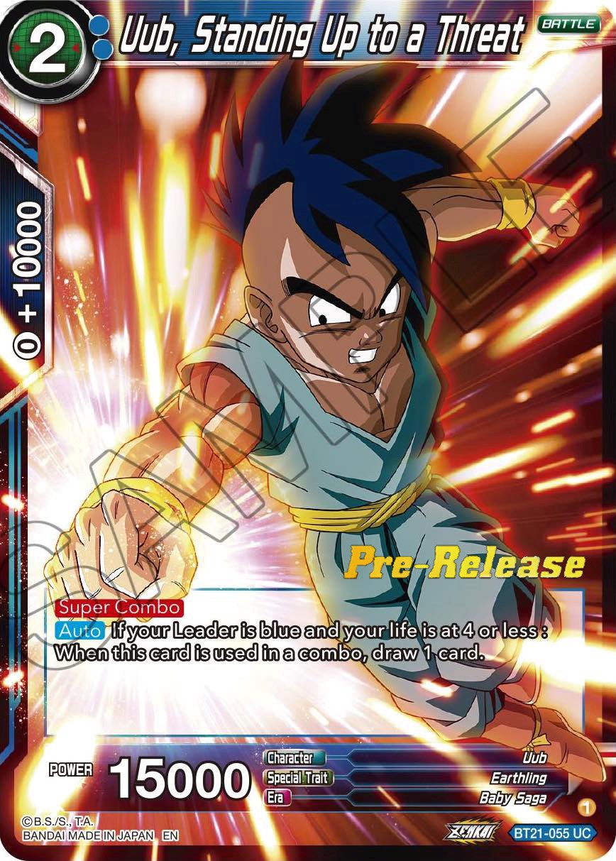 Uub, Standing Up to a Threat (BT21-055) [Wild Resurgence Pre-Release Cards] | Total Play