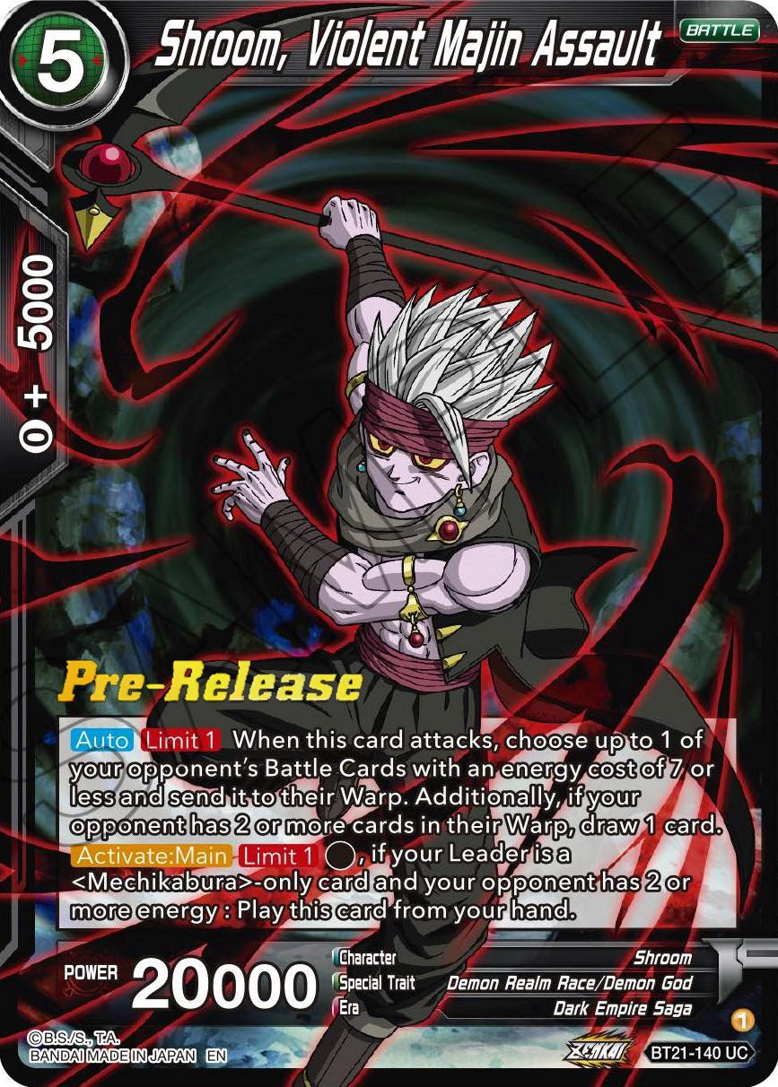 Shroom, Violent Majin Assault (BT21-140) [Wild Resurgence Pre-Release Cards] | Total Play