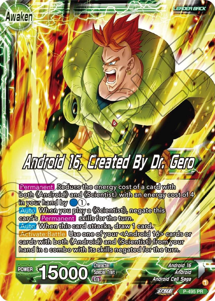 Android 16 // Android 16, Created By Dr. Gero (P-495) [Promotion Cards] | Total Play