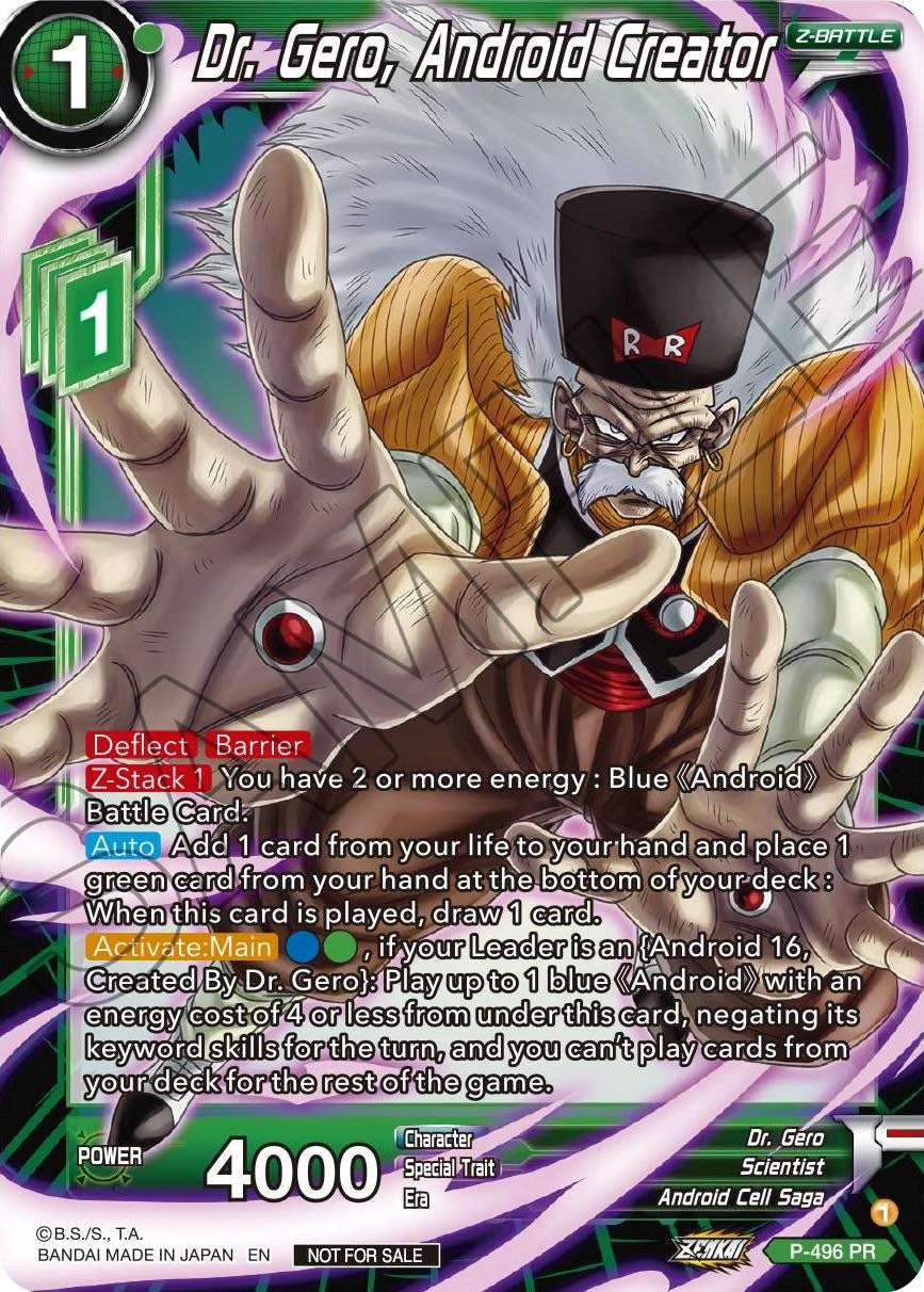 Dr. Gero, Android Creator (P-496) [Promotion Cards] | Total Play