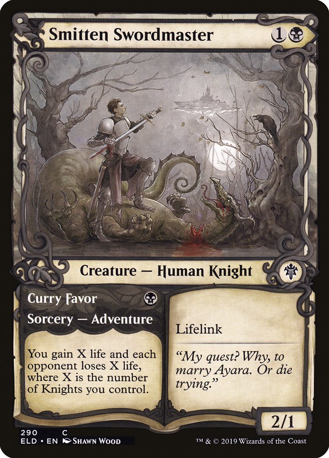 Smitten Swordmaster // Curry Favor (Showcase) [Throne of Eldraine] | Total Play