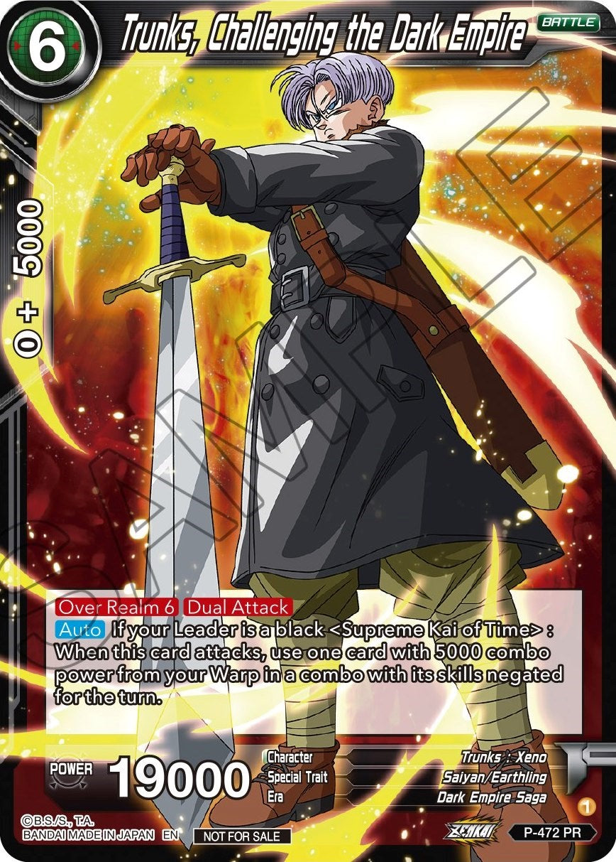 Trunks, Challenging the Dark Empire (Z03 Dash Pack) (P-472) [Promotion Cards] | Total Play