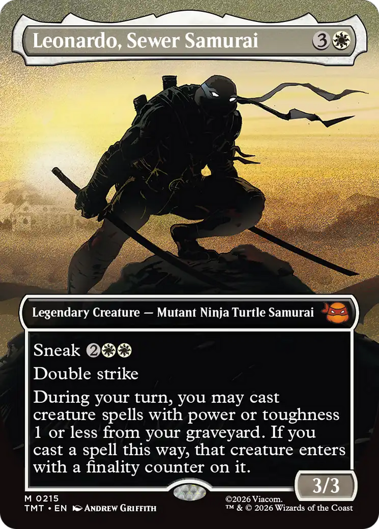 Leonardo, Sewer Samurai (Borderless) [Teenage Mutant Ninja Turtles] | Total Play