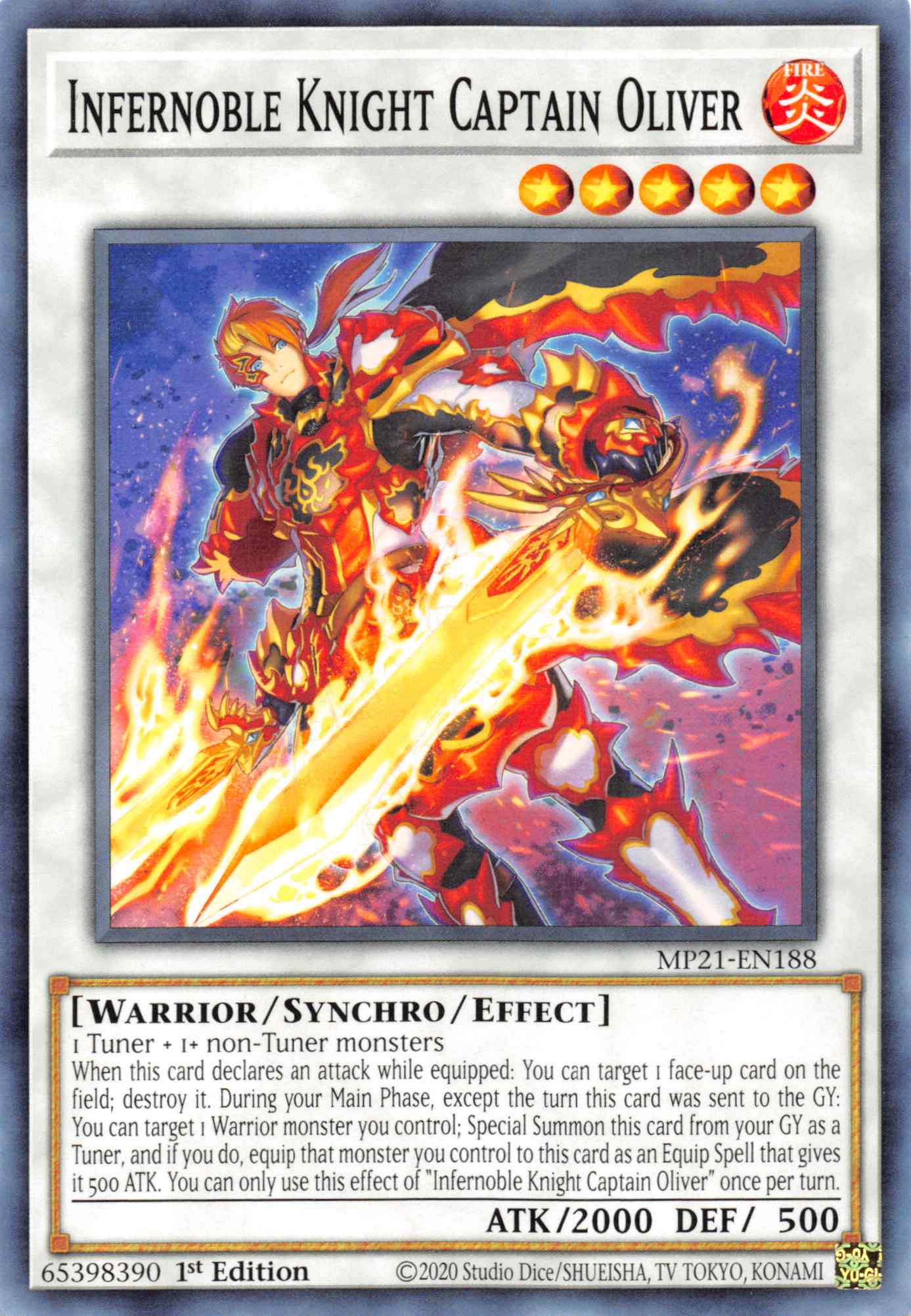 Infernoble Knight Captain Oliver [MP21-EN188] Common | Total Play