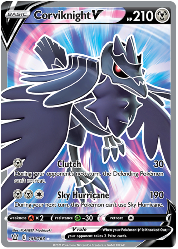 Corviknight V (156/163) [Sword & Shield: Battle Styles] | Total Play