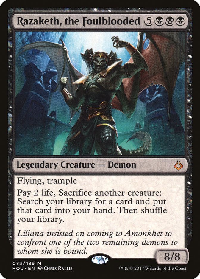 Razaketh, the Foulblooded [Hour of Devastation] | Total Play