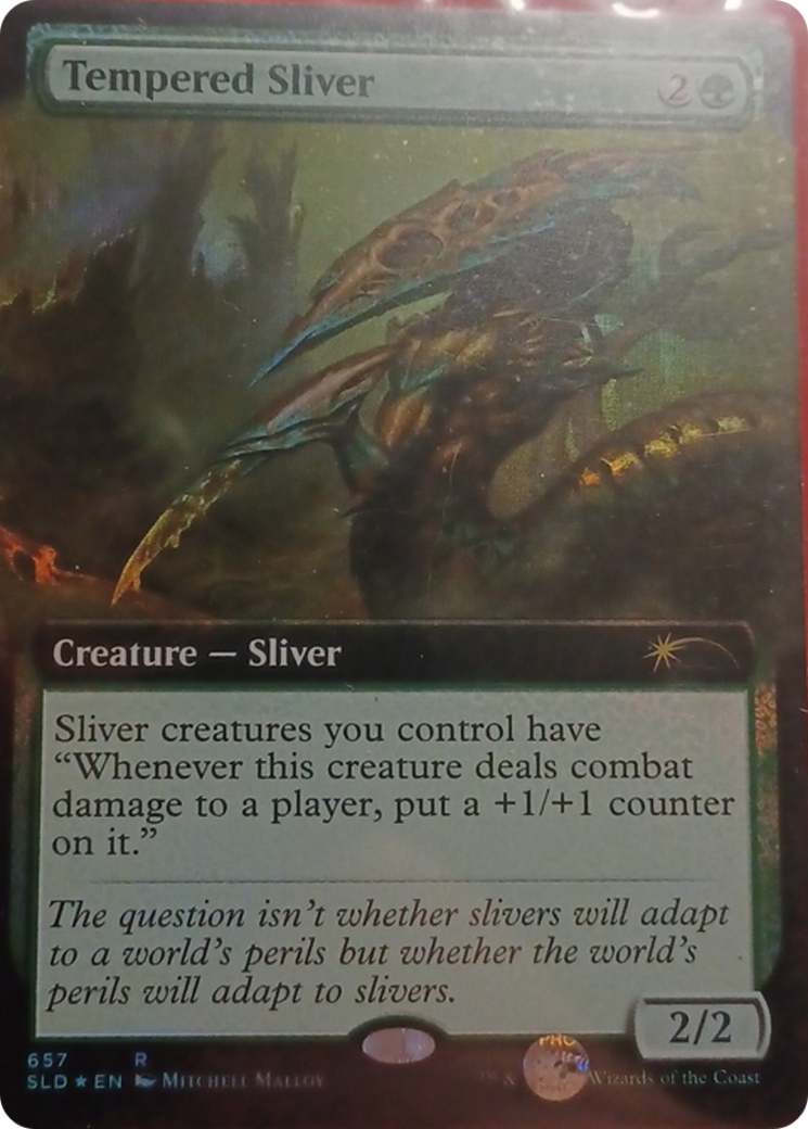 Tempered Sliver (Extended Art) [Secret Lair Drop Promos] | Total Play