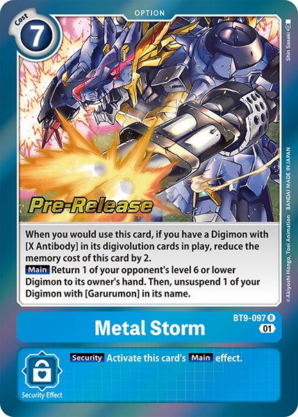 Metal Storm [BT9-097] [X Record Pre-Release Promos] | Total Play