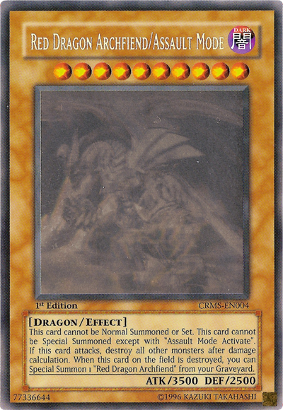 Red Dragon Archfiend/Assault Mode [CRMS-EN004] Ghost Rare | Total Play
