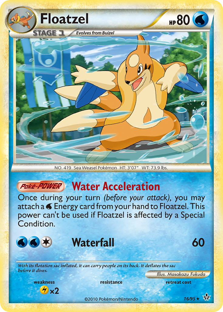 Floatzel (16/95) [HeartGold & SoulSilver: Unleashed] | Total Play