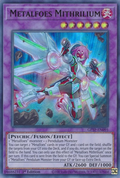 Metalfoes Mithrilium [GFTP-EN095] Ultra Rare | Total Play