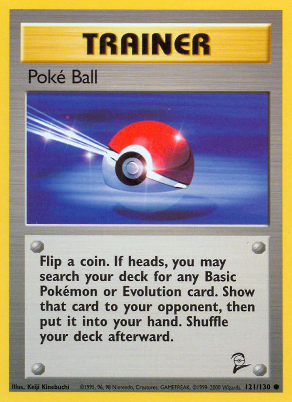 Poke Ball (121/130) [Base Set 2] | Total Play